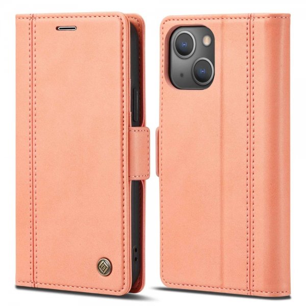 Lc.Imeeke iPhone 14 Plus Fodral med Kortfack Rosa