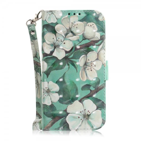 iPhone 14 Plus Fodral Motiv Vita Blommor