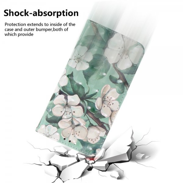 iPhone 14 Plus Fodral Motiv Vita Blommor