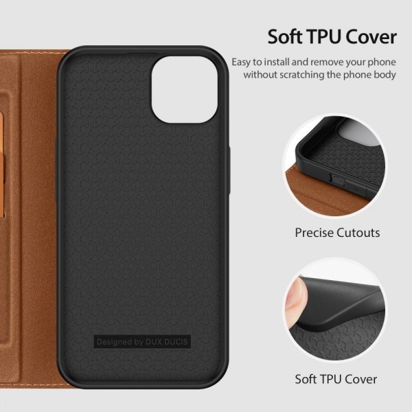 Dux Ducis iPhone 14 Plus Fodral Skin X2 Series Brun