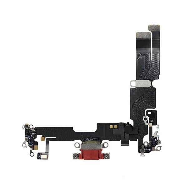 iPhone 14 Plus Laddkontakt med Flexkabel Original - Röd