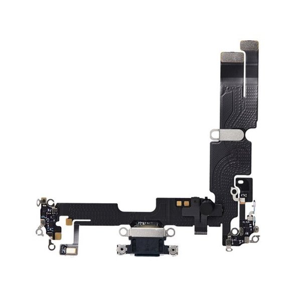 iPhone 14 Plus Laddkontakt med Flexkabel Original - Svart
