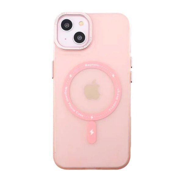 iPhone 14 Plus Skal Kamerasarg MagSafe Rosa