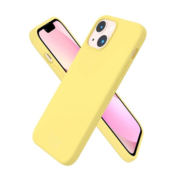 Rvelon iPhone 14 Plus Skal Silikon Gul