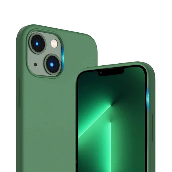 Rvelon iPhone 14 Plus Skal Silikon MagSafe Grön