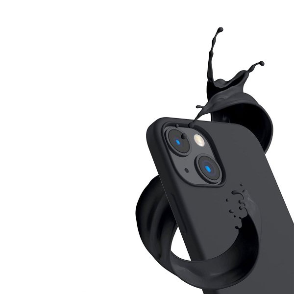 Rvelon iPhone 14 Plus Skal Silikon MagSafe Svart