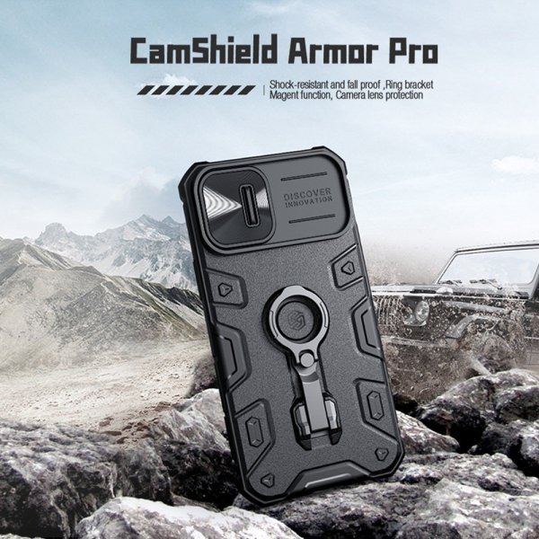 Nillkin iPhone 14 Plus Skal CamShield Armor Pro MagSafe Svart