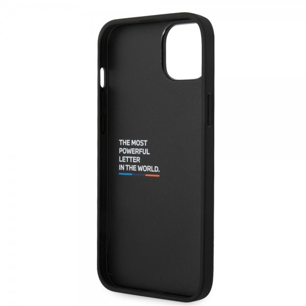 BMW iPhone 14 Plus Skal Hexagonal Pattern Svart