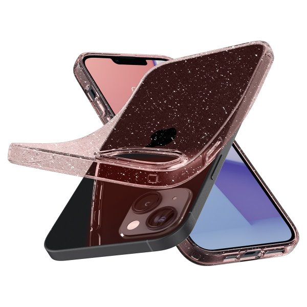 Spigen iPhone 14 Plus Skal Liquid Crystal Glitter Rose Quartz