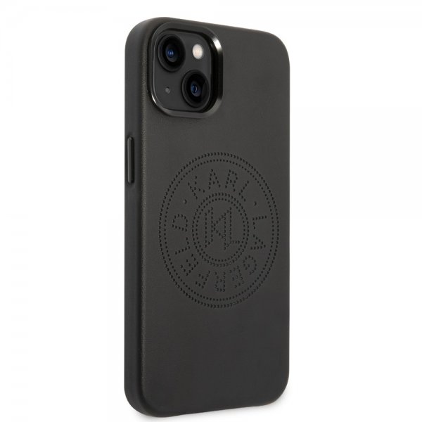 Karl Lagerfeld iPhone 14 Plus Skal Logo Perforerad Svart
