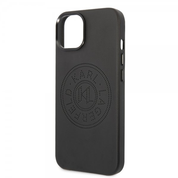 Karl Lagerfeld iPhone 14 Plus Skal Logo Perforerad Svart