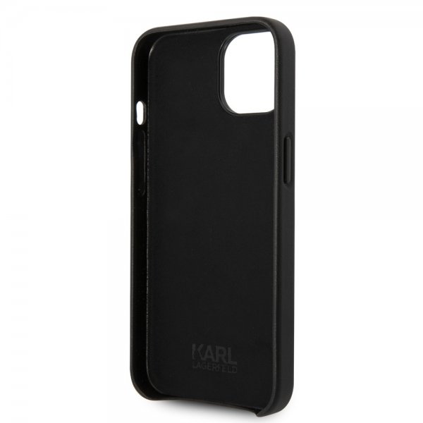 Karl Lagerfeld iPhone 14 Plus Skal Logo Perforerad Svart