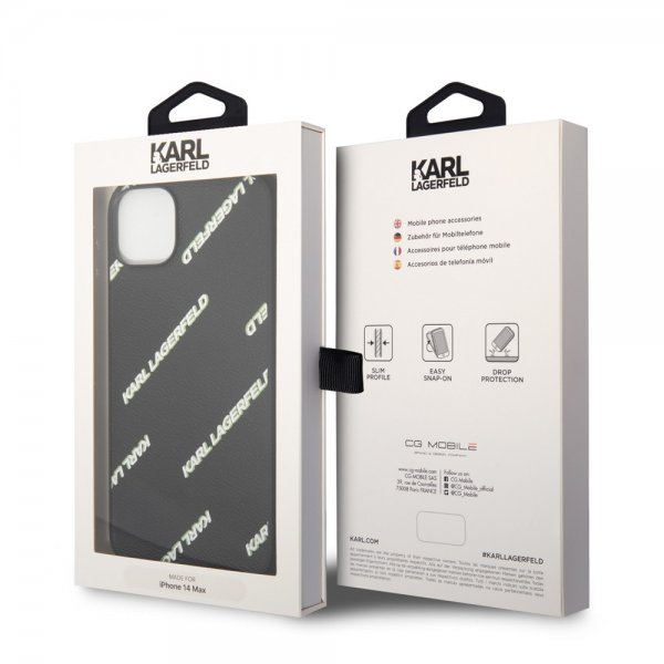 Karl Lagerfeld iPhone 14 Plus Skal Logomania Svart