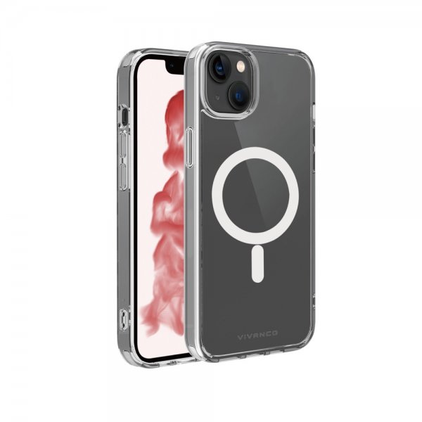Vivanco iPhone 14 Plus Skal Mag Steady Transparent