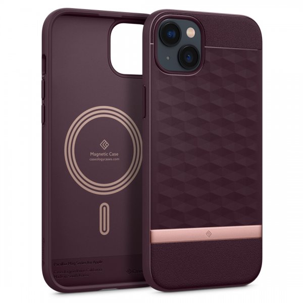 Caseology iPhone 14 Plus Skal Parallax Mag Burgundy Bean