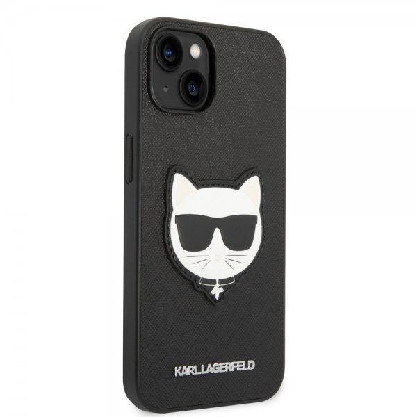 Karl Lagerfeld iPhone 14 Plus Skal Saffiano Choupette Svart