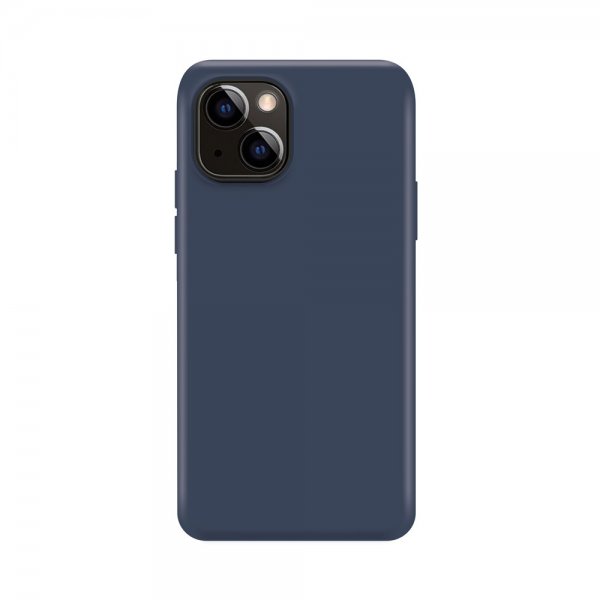 Xqisit iPhone 14 Plus Skal Silicone Case Mörkblå