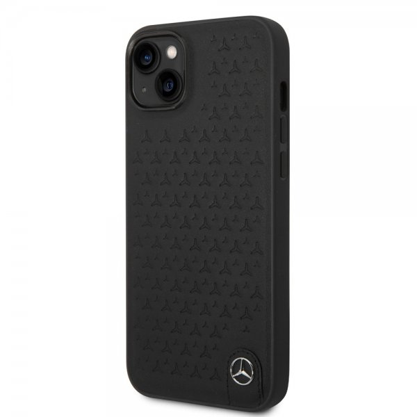 Mercedes Benz iPhone 14 Plus Skal Star Pattern Svart