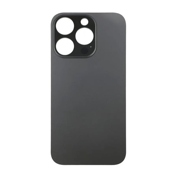 iPhone 14 Pro Baksida Glas med Självhäftande tejp - Svart