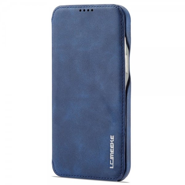 Lc.Imeeke iPhone 14 Pro Fodral Flip Blå