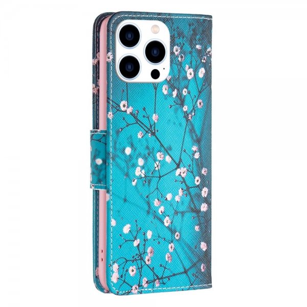 iPhone 14 Pro Fodral Motiv Plommonblomster