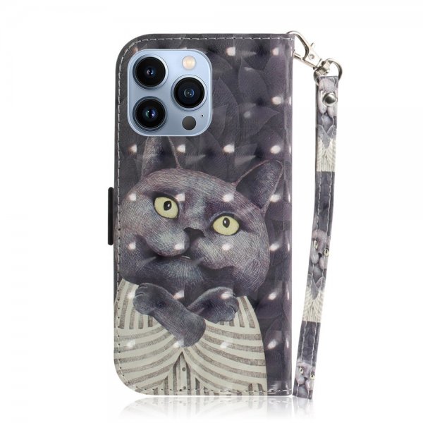 iPhone 14 Pro Fodral Motiv Svart Katt