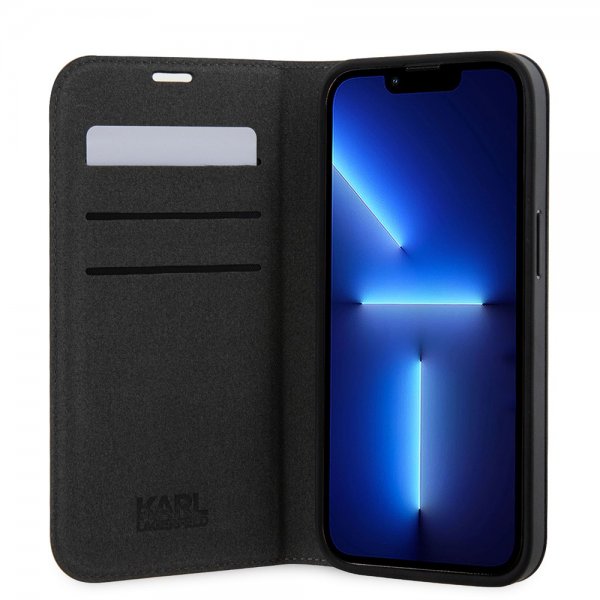 Karl Lagerfeld iPhone 14 Pro Fodral NFT Saffiano Svart