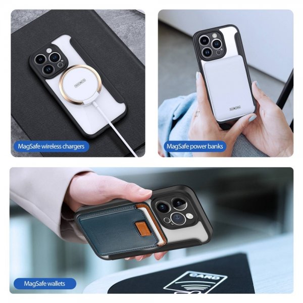 Dux Ducis iPhone 14 Pro Fodral Skin X Pro Series MagSafe Svart
