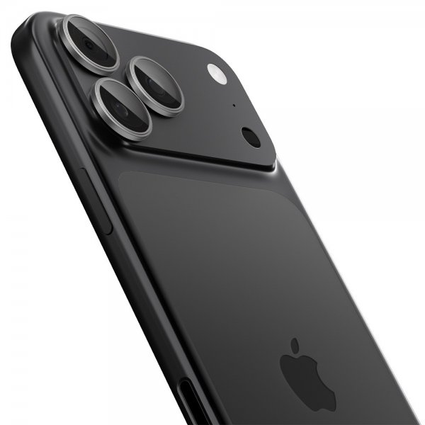 Spigen iPhone 14/15/16/17 Pro & Pro Max Kameraskydd GLAS.tR EZ Fit Optik Pro 2-pack Grå