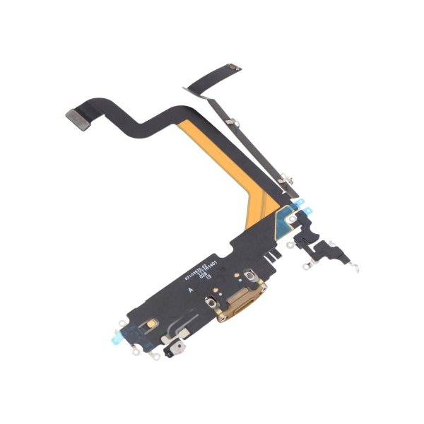 iPhone 14 Pro Laddkontakt med Flexkabel Original - Guld