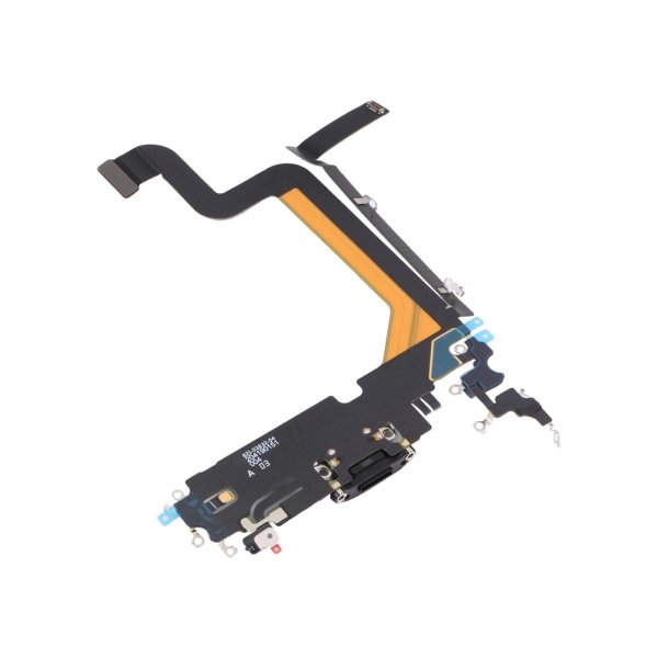 iPhone 14 Pro Laddkontakt med Flexkabel Original - Svart