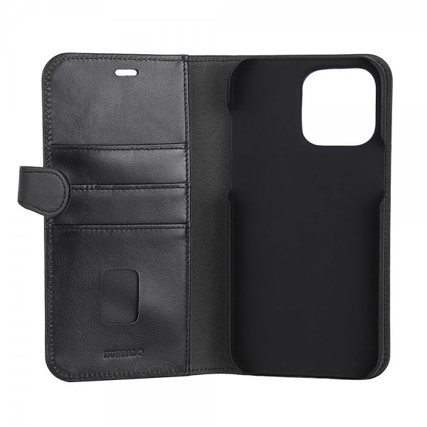 Buffalo iPhone 14 Pro Max Fodral 2-in-1 Detachable Wallet Svart