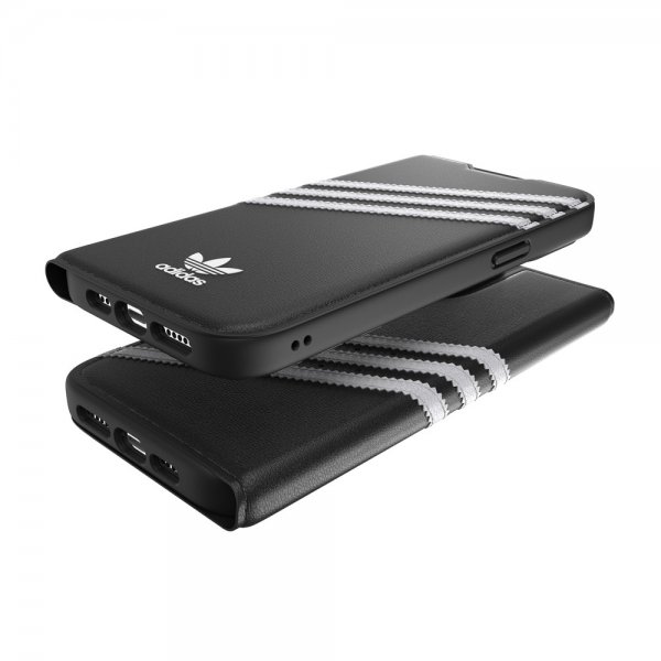 Adidas iPhone 14 Pro Max Fodral 3 Stripes Booklet Case Svart Vit
