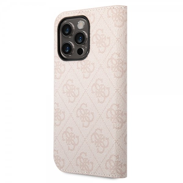 Guess iPhone 14 Pro Max Fodral 4G Logo Rosa