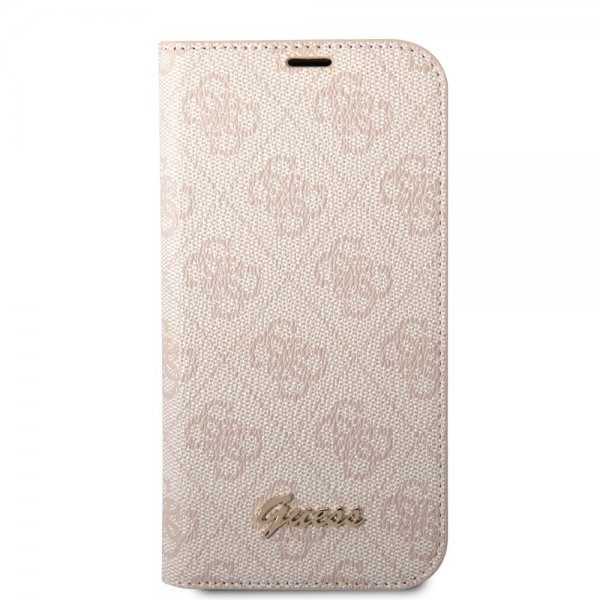 Guess iPhone 14 Pro Max Fodral 4G Logo Rosa
