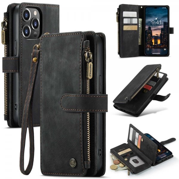CaseMe iPhone 14 Pro Max Fodral C30 Series Svart