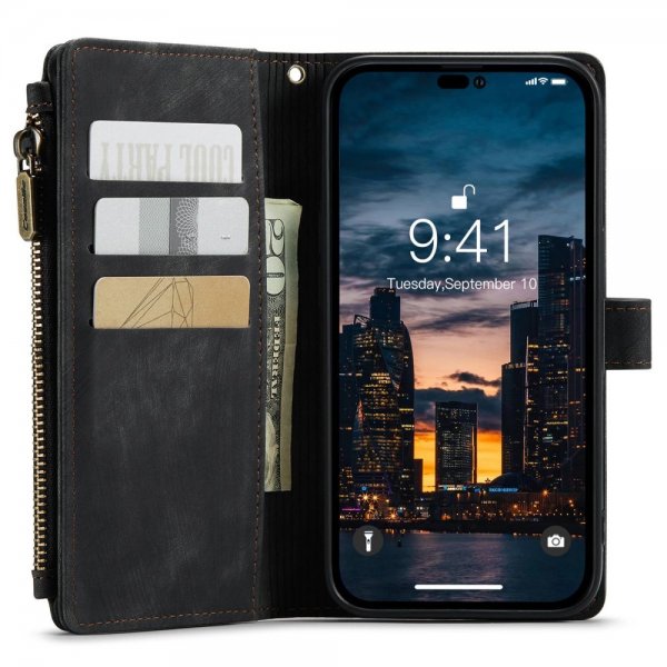 CaseMe iPhone 14 Pro Max Fodral C30 Series Svart