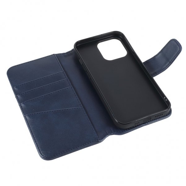 Nordic Covers iPhone 14 Pro Max Fodral Essential Leather Heron Blue