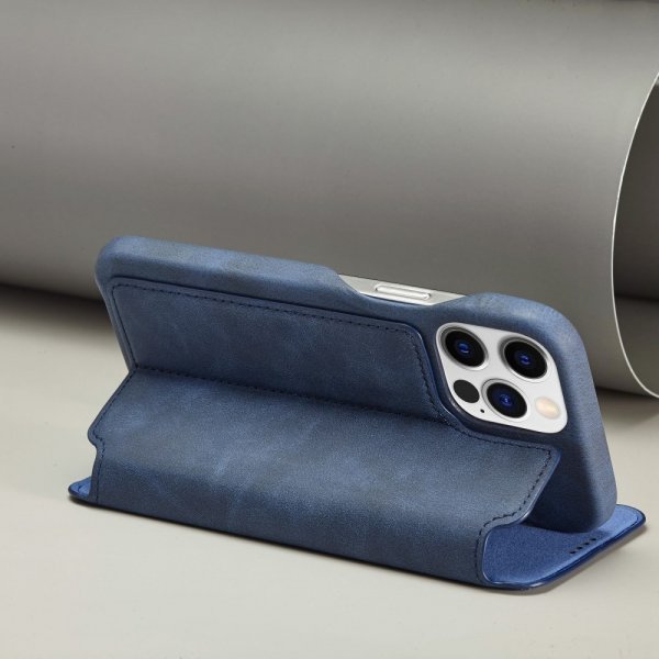 Lc.Imeeke iPhone 14 Pro Max Fodral Flip Blå