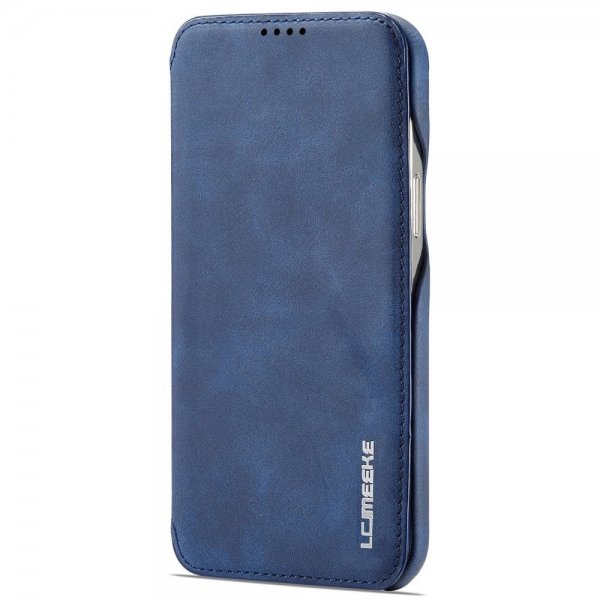 Lc.Imeeke iPhone 14 Pro Max Fodral Flip Blå