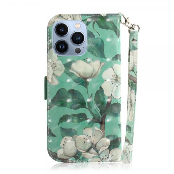 iPhone 14 Pro Max Fodral Motiv Vita Blommor