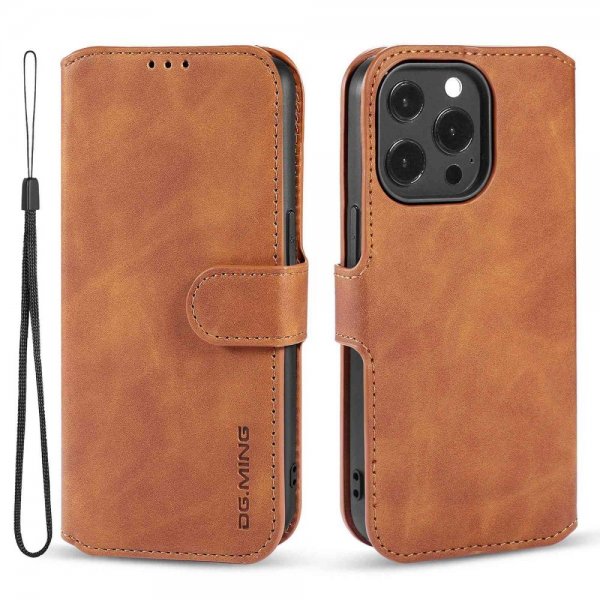 Dg.Ming iPhone 14 Pro Max Fodral Retro Brun