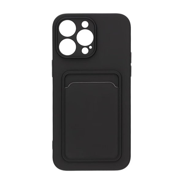 iPhone 14 Pro Max Skal Korthållare Svart