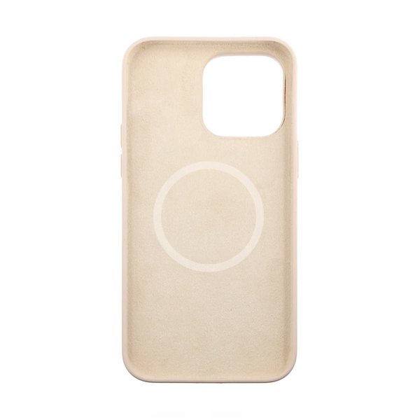 Rvelon iPhone 14 Pro Max Skal Silikon MagSafe Beige