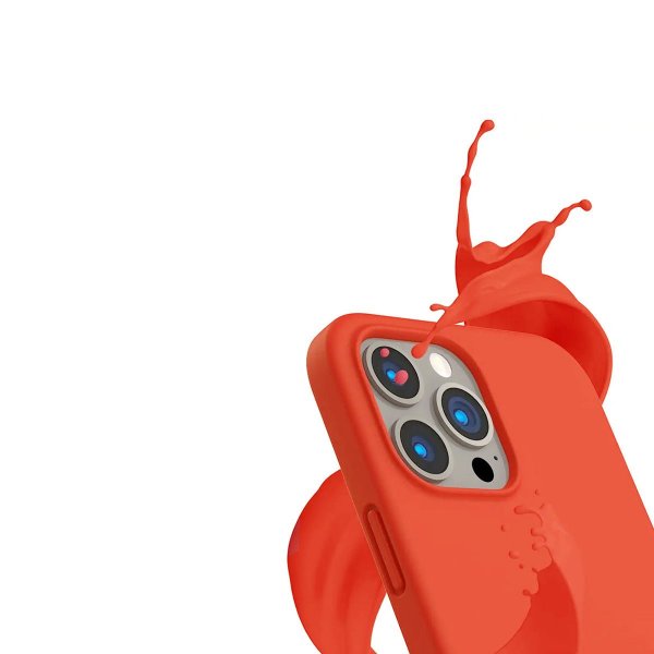 Rvelon iPhone 14 Pro Max Skal Silikon Rosa