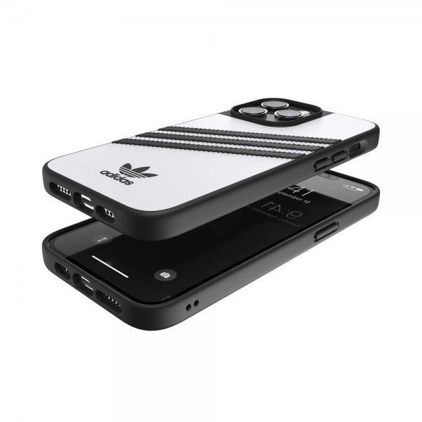 Adidas iPhone 14 Pro Max Skal 3 Stripes Snap Case Vit Svart