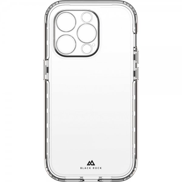 Black Rock iPhone 14 Pro Max Skal 360° Real Glass Case Svart Klar