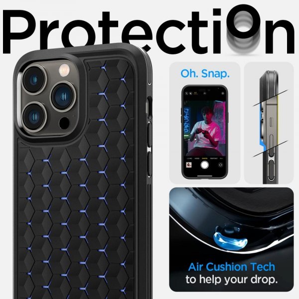 Spigen iPhone 14 Pro Max Skal Cryo Armor Matte Black