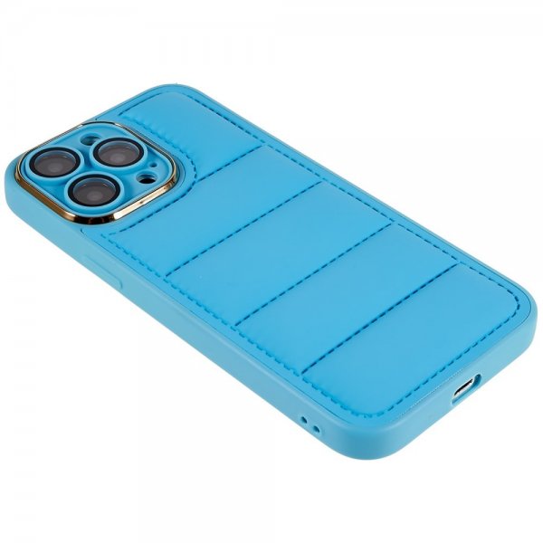 iPhone 14 Pro Max Skal Down Jacket Design Blå
