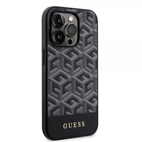 Guess iPhone 14 Pro Max Skal G Cube MagSafe Svart